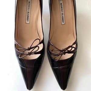 Vintage Manolo Blahnik Setubo Bretagna Pony Pumps